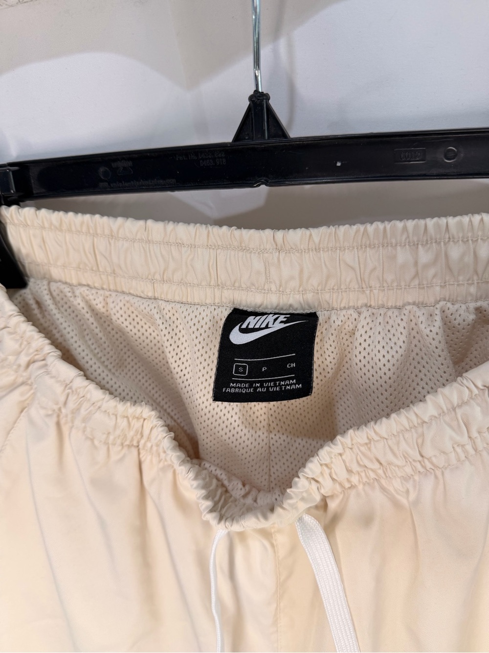 Nike Men's Cream Athletic Shorts with Drawstring - Picture 3 of 3